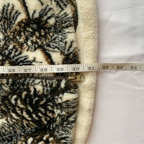 Rare Vintage Mazmania Ivory Pinecone Fleece Jacket Size Medium/ Large - Picture 16 of 16